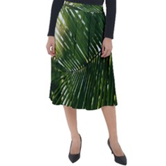 Relaxing Palms Classic Velour Midi Skirt 