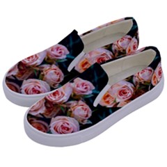 Sweet Roses Kids  Canvas Slip Ons by LW323