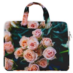 Sweet Roses Macbook Pro Double Pocket Laptop Bag (large)