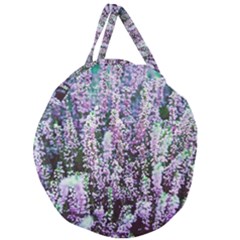 Lavender Love Giant Round Zipper Tote by LW323
