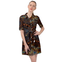 Victory Belted Shirt Dress by LW323