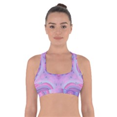 Cotton Candy Cross Back Sports Bra by LW323