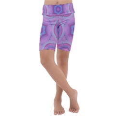 Cotton Candy Kids  Lightweight Velour Cropped Yoga Leggings