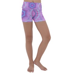 Cotton Candy Kids  Lightweight Velour Yoga Shorts by LW323