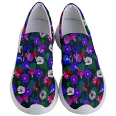 Watercolor Flowers  Bindweed  Liana Women s Lightweight Slip Ons by SychEva