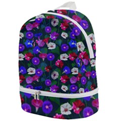 Watercolor Flowers  Bindweed  Liana Zip Bottom Backpack by SychEva