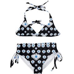 Festive Flowers For The Perfect Day In Peace Kids  Classic Bikini Set by pepitasart