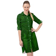 Freshspring3 Long Sleeve Mini Shirt Dress by LW323