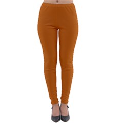 Alloy Orange Lightweight Velour Leggings by FabChoice