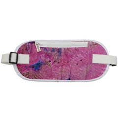 Pink Feathers Rounded Waist Pouch