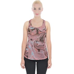 Pink swirls Piece Up Tank Top