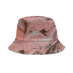 Pink Swirls Bucket Hat by kaleidomarblingart