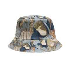 Famous Heroes Of The Kabuki Stage Played By Frogs  Inside Out Bucket Hat by Sobalvarro