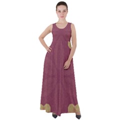 Misty Rose Empire Waist Velour Maxi Dress