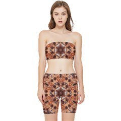 Majesty Stretch Shorts And Tube Top Set