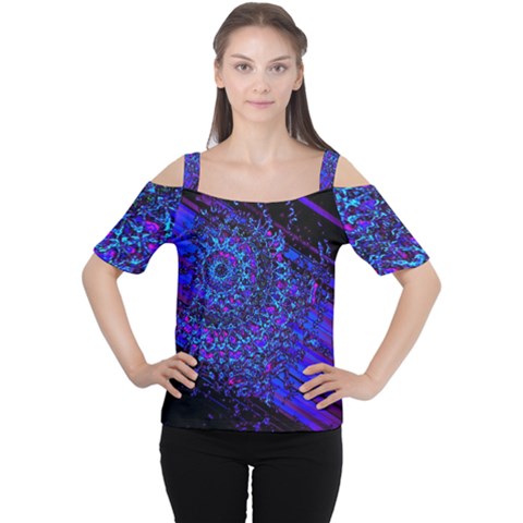 Uv Mandala Cutout Shoulder Tee by MRNStudios