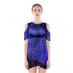 Uv Mandala Shoulder Cutout One Piece Dress by MRNStudios