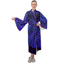 Uv Mandala Maxi Velour Kimono by MRNStudios