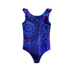 Uv Mandala Kids  Frill Swimsuit by MRNStudios