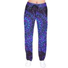 Uv Mandala Women Velvet Drawstring Pants by MRNStudios