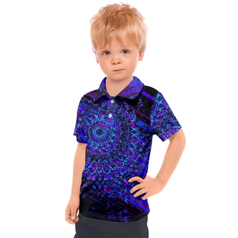 Uv Mandala Kids  Polo Tee by MRNStudios