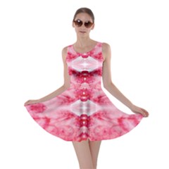 Pink Marbling Ornate Skater Dress by kaleidomarblingart