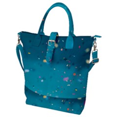 Bluesplash Buckle Top Tote Bag