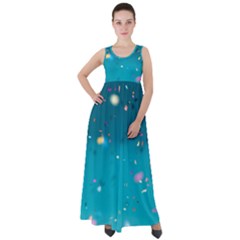 Bluesplash Empire Waist Velour Maxi Dress