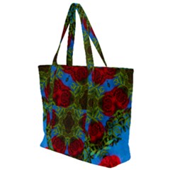 Rosette Zip Up Canvas Bag by LW323