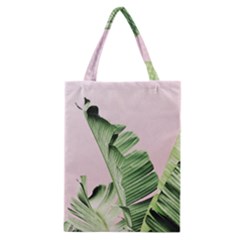 Palm Leaves On Pink Classic Tote Bag by goljakoff