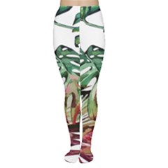 Tropical Leaves Tights by goljakoff