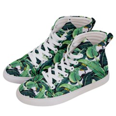 Banana Leaves Women s Hi-top Skate Sneakers by goljakoff