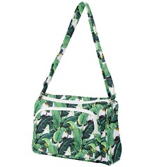 Banana Leaves Front Pocket Crossbody Bag by goljakoff