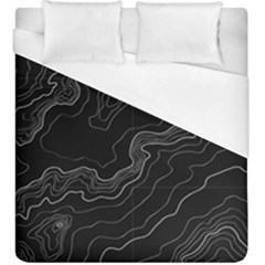 Topography Map Duvet Cover (king Size) by goljakoff