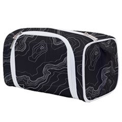 Topography Map Toiletries Pouch by goljakoff