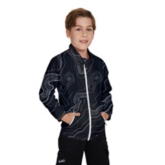 Topography Map Kids  Windbreaker by goljakoff