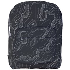 Topography Map Full Print Backpack by goljakoff