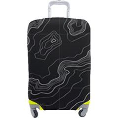 Topography Map Luggage Cover (large) by goljakoff