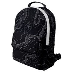 Topography Map Flap Pocket Backpack (small) by goljakoff