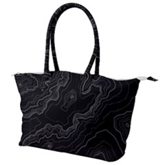 Topography Map Canvas Shoulder Bag by goljakoff