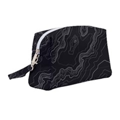 Topography Map Wristlet Pouch Bag (medium) by goljakoff