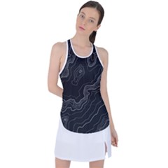 Topography Map Racer Back Mesh Tank Top by goljakoff