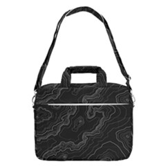 Topography Map Macbook Pro Shoulder Laptop Bag (large) by goljakoff