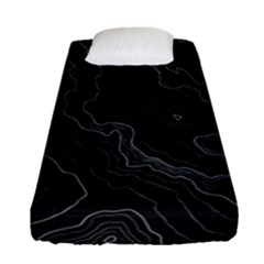 Black Topography Fitted Sheet (single Size)