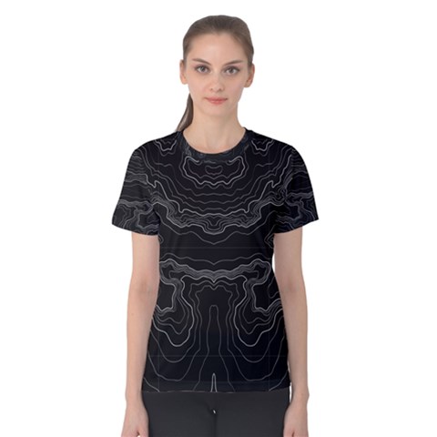 Topography Women s Cotton Tee by goljakoff
