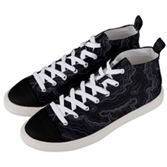 Topography Men s Mid-top Canvas Sneakers by goljakoff