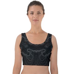 Topography Velvet Crop Top by goljakoff