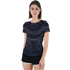 Topography Back Cut Out Sport Tee by goljakoff