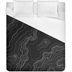 Topography Map Duvet Cover (california King Size) by goljakoff
