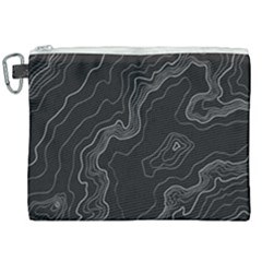 Topography Map Canvas Cosmetic Bag (xxl)